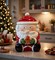 Ceramic Santa With Gingerbread Man Candy Jar, Home Décor, Gift for Her, Gift for Mom, Kitchen Décor, Christmas Décor